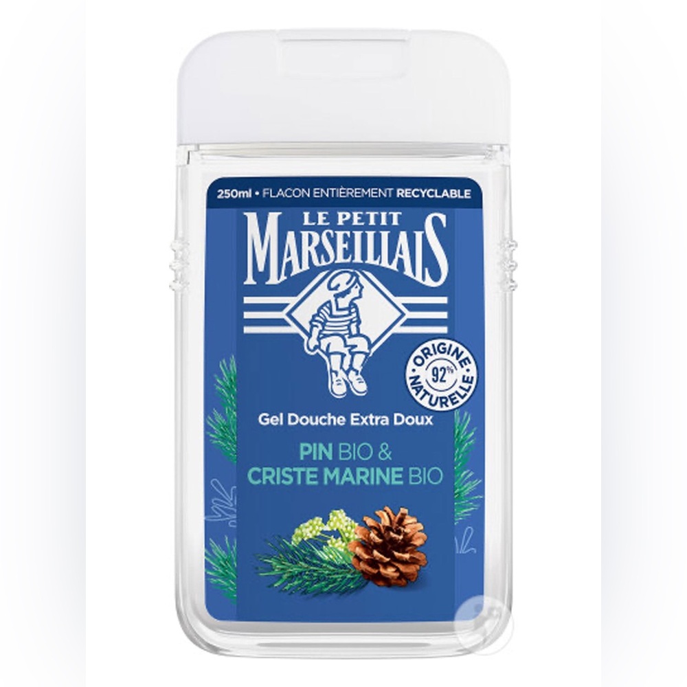 Marseillais Pin Bio et Criste Marine shower gel from France